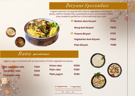 Biryani Specialties